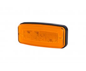 LD 2762 Габаритно-контурный фонарь NEON HOR 116 24 LED с отражателем оранжевый   2функции: габарит боковой/светоотражатель 52762